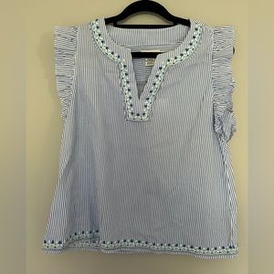 Blue Striped Vineyard Vines Women Tank